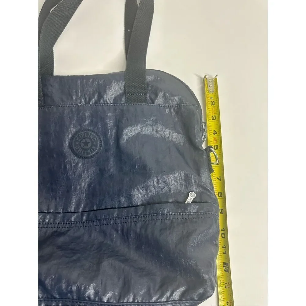 Kipling Large Tote Purse Blue Kipling Dome Organizer Bag No Shoulder Strap *Note